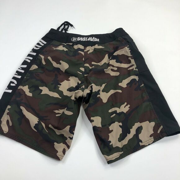 KRAV MAGA WORLDWIDE REVGEAR MEN’S CAMO SHORTS SHORTS NO TAG 28W Medium/Large - Picture 5 of 9